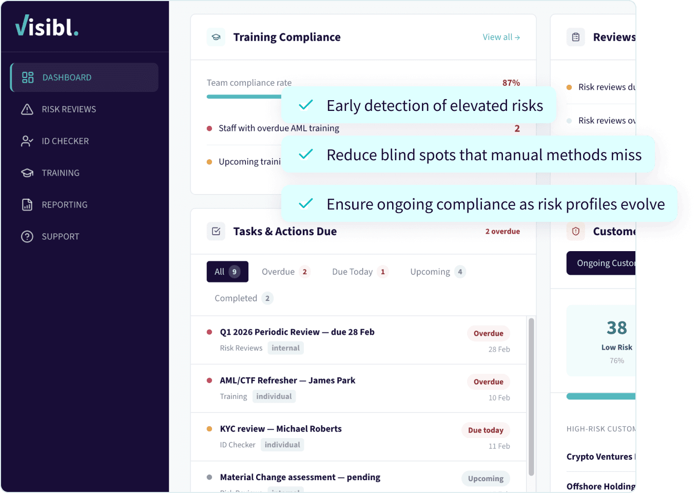 Maintain oversight without manual tracking